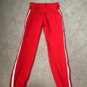 Red leggings